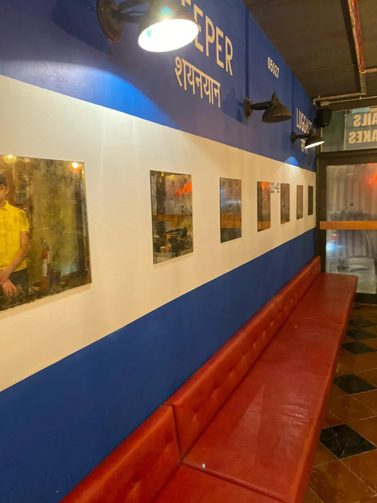 The same restaurant wall after the clean