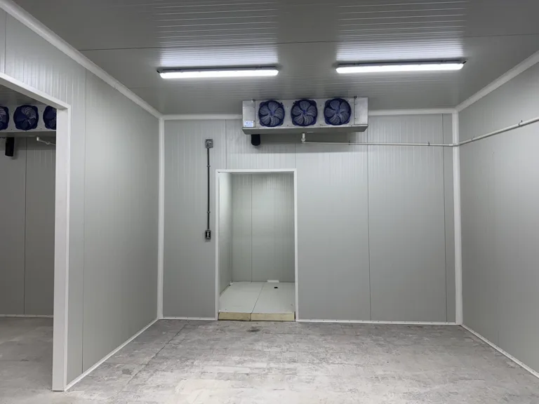 A cold storage room with its evaporator units